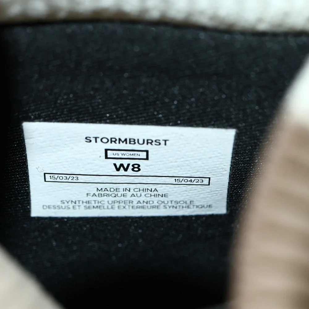 Vessi Women Stormburst High Top Boot Sneakers Size 8 Waterproof Off White Shoes